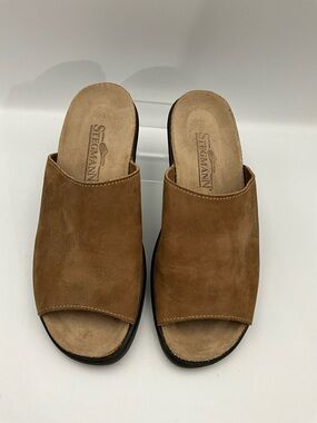 Stiegmann Mules Size 7 Brown Suede Slide Mules